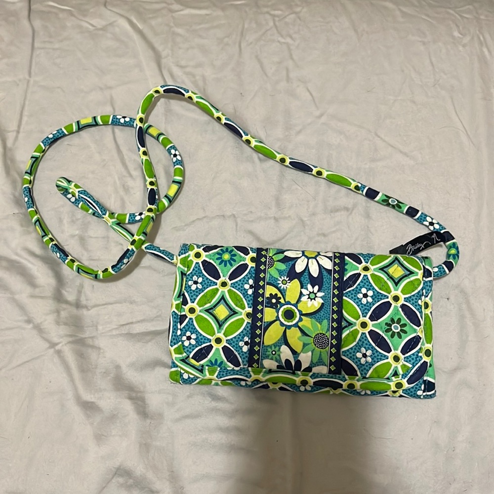 💚💙💚 Vera Bradley Daisy Daisy Crossbody Wallet 💚💙💚